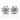 18kt White Gold Diamond Stud Earrings