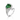 950 Platinum Tourmaline & Diamond Ring