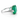 950 Platinum Emerald & Diamond Ring