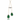Platinum White Gold Emerald & Diamond Pearl Necklace