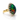 18kt Yellow Gold Opal Cabochon & Diamond Ring