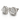 18kt White Gold Diamond Stud Earrings