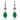 18kt White Gold Emerald, Diamond & Onyx Earrings