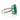 950 Platinum Emerald & Diamond Ring