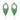 950 Platinum Tsavorite Garnet & Diamond Earrings