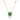 18kt Yellow & White Gold Colombian Emerald & Diamond Pendant Necklace