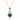 18kt Yellow Gold Colombian Emerald & Diamond Pendant Necklace
