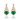 18kt Yellow Gold Colombian Emerald & Diamond Earrings
