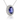 14kt White Gold Tanzanite & Diamond Pendant Necklace