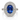 950 Platinum CEYLON Sapphire & Diamond Ring