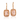 18kt Rose Gold Morganite & Diamond Earrings