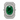 18kt White Gold Emerald & Diamond Ring