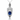 14kt White Gold Ceylon Sapphire & Diamond Pendant Necklace