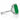 18kt White Gold Emerald & Diamond Ring