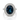 950 Platinum CEYLON Sapphire & Diamond Ring