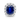 18kt White Gold Ceylon Sapphire & Diamond Ring