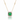 18kt Yellow Gold Colombian Emerald & Diamond Pendant Necklace