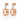 14kt Rose gold Morganite & Diamond Earrings