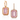 18kt Yellow Gold Kunzite & Diamond Earrings