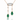18kt Rose Gold Emerald & Diamond Pendant Necklace