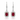 950 Platinum Ruby & Diamond Earrings