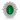 950 Platinum Emerald & Diamond Ring