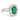 950 Platinum Elongated Cushion & Diamond Ring